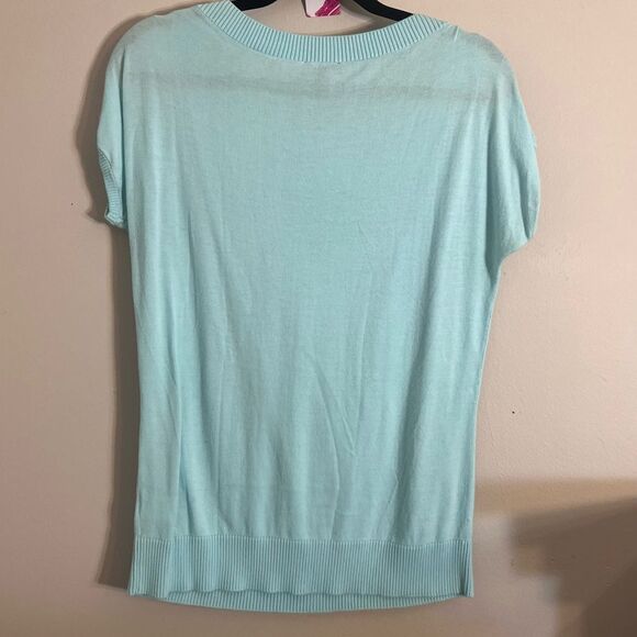 Talbots Soft Aqua Pullover - Picture 3 of 6